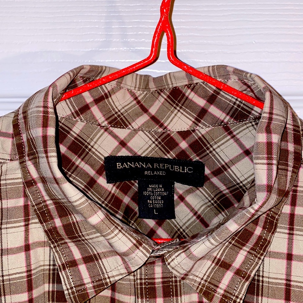 BANANA REPUBLIC RELAXED MEN’S LONG SLEEVES SHIRT SIZE L